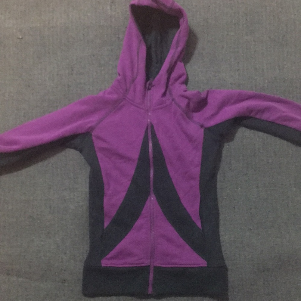 Firefly purple zip up sweater kids small